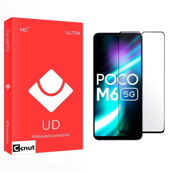 محافظ صفحه نمایش شیشه ای کوکونات مدل UD مناسب برای گوشی موبایل شیائومی Poco M6