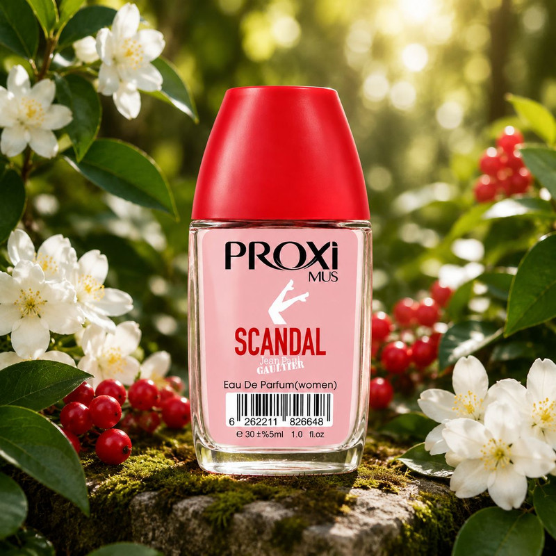 عطر جیبی زنانه پروکسی مدل Scandal با رایحه شیرین و گلی حجم 30 میلیلیتر