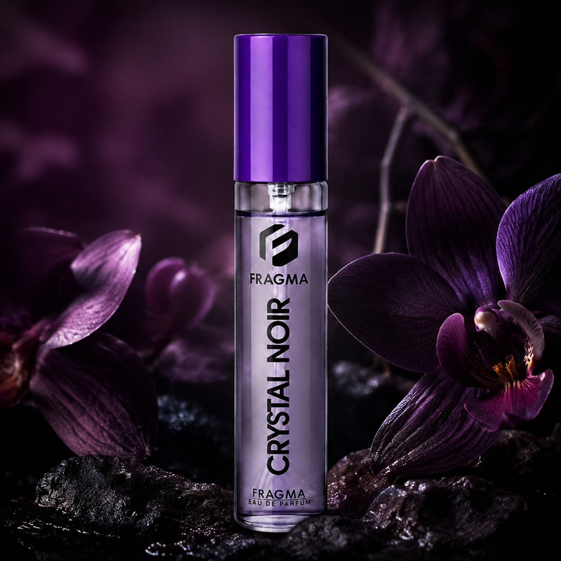 عطر جیبی زنانه فراگما مدل Crystal Noir با رایحه شیرین حجم 25 میلیلیتر