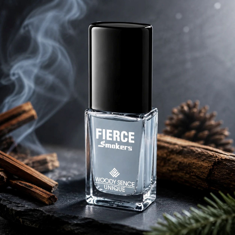 عطر جیبی مردانه وودی سنس مدل Fierce Smokers با رایحه تلخ و شرقی حجم 15 میلیلیتر
