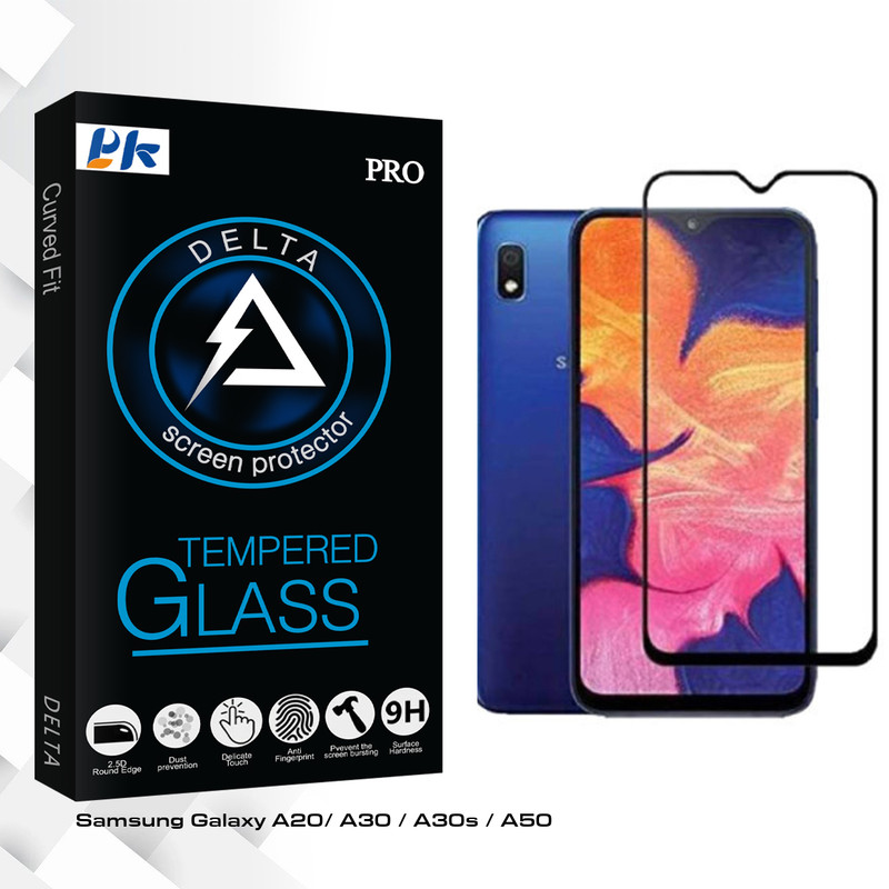 محافظ صفحه نمایش پی کی مدل Delta Glass مناسب برای گوشی موبایل سامسونگ Galaxy A20/ A30 / A30s / A50