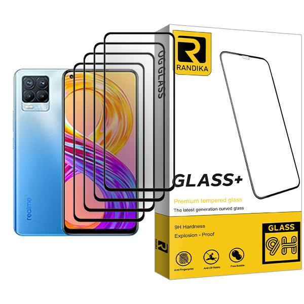 محافظ صفحه نمایش راندیکا مدل Glass MIX004 مناسب برای گوشی موبایل ریلمی 8 Pro بسته چهار عددی