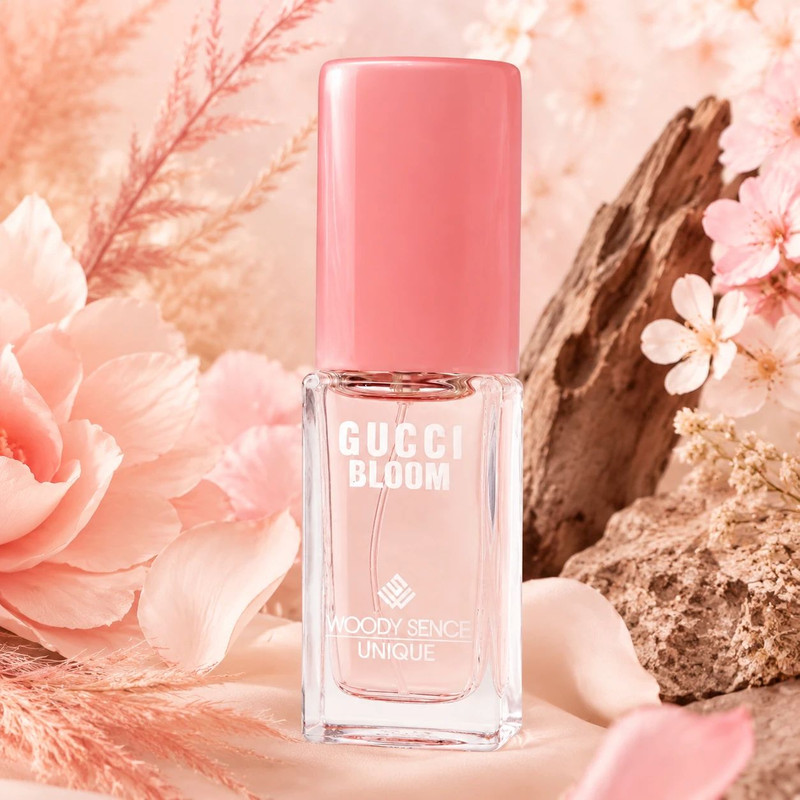 عطر جیبی زنانه وودی سنس مدل Gucci Bloom با رایحه شیرین و گلی حجم 15 میلیلیتر