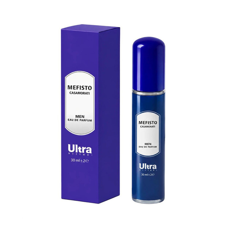 عطر جیبی مردانه اولترا ویرچوآل مدل Mefisto با رایحه ترش و چوبی حجم 30 میلیلیتر
