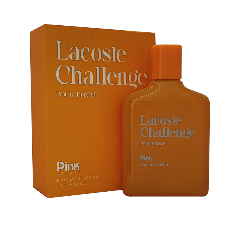 ادو پرفیوم مردانه پینک ویژوآل مدل lacost challenge با رایحه شیرین حجم 100 میلی لیتر