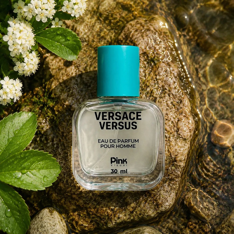 عطر جیبی مردانه پینک ویژوآل مدل Versace Versus با رایحه خنک حجم 30 میلیلیتر