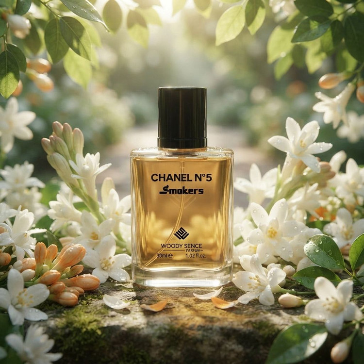 عطر جیبی زنانه وودی سنس مدل Chanel N5 Smokers با رایحه شیرین و گلی حجم 30 میلیلیتر
