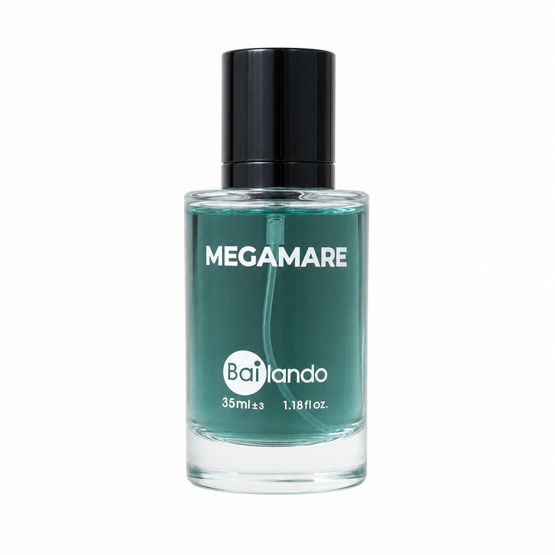 عطر جیبی زنانه و مردانه بایلندو مدل Megamare NB با رایحه خنک و دریایی حجم 35 میلیلیتر