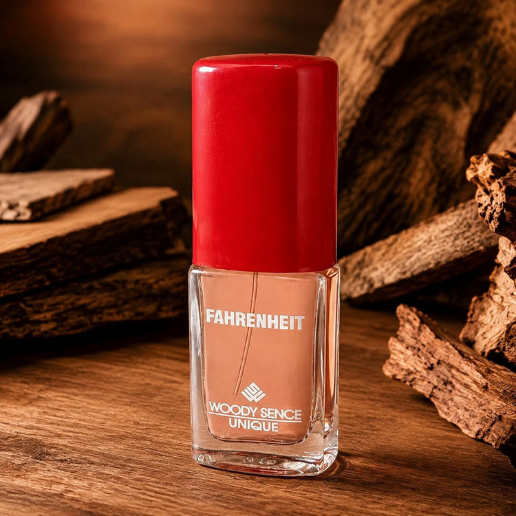 عطر جیبی مردانه وودی سنس مدل Fahrenheit با رایحه شیرین و چوبی حجم 15 میلیلیتر