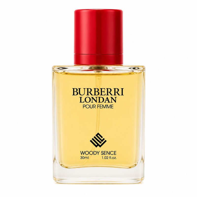 عطر جیبی زنانه وودی سنس مدل Burberri Londan با رایحه شیرین و گلی حجم 30 میلی‌لیتر