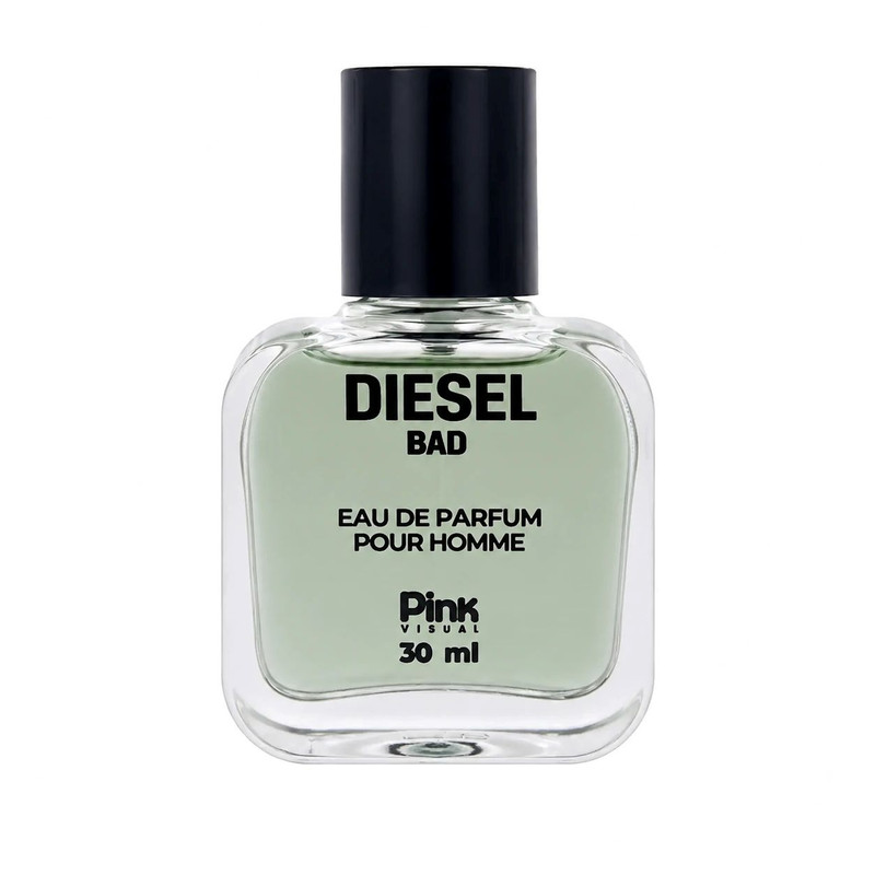 عطر جیبی مردانه پینک ویژوآل مدل Bad Diesel با رایحه تلخ و چوبی حجم 30 میلیلیتر