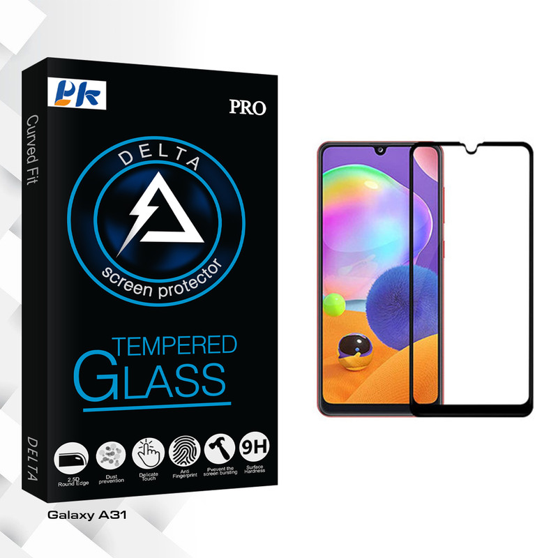 محافظ صفحه نمایش پی کی مدل Delta Glass مناسب برای گوشی موبایل سامسونگ Galaxy A31