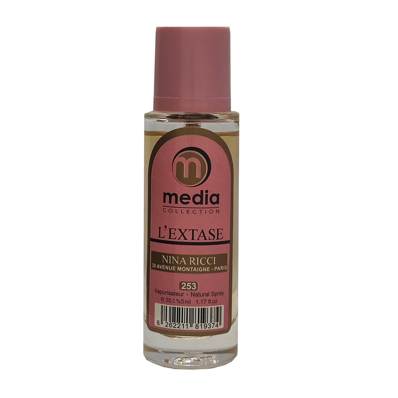 عطر جیبی زنانه مدیا مدل Nina ricci lextase حجم 35 میلی لیتر