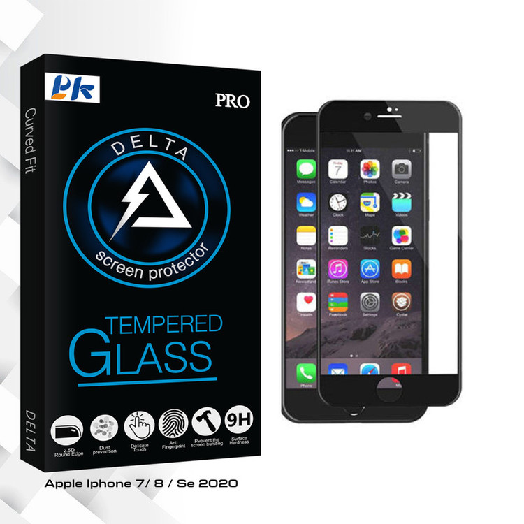محافظ صفحه نمایش پی کی مدل Delta Glass مناسب برای گوشی موبایل اپل Iphone 7/ 8 / Se 2020