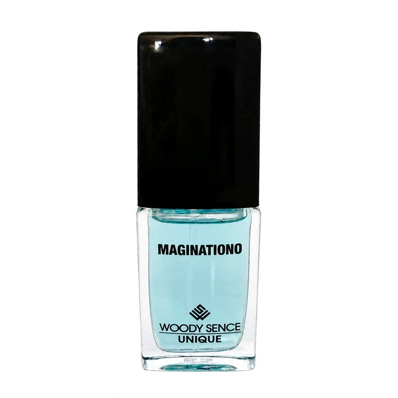 عطر جیبی مردانه وودی سنس مدل Maginationo با رایحه شیرین و چوبی حجم 15 میلیلیتر