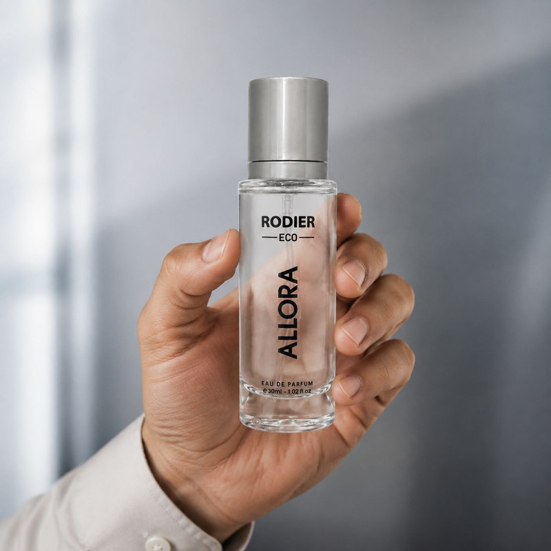 عطر جیبی مردانه رودیر مدل Allora با رایحه شیرین و مرکباتی حجم 30 میلیلیتر
