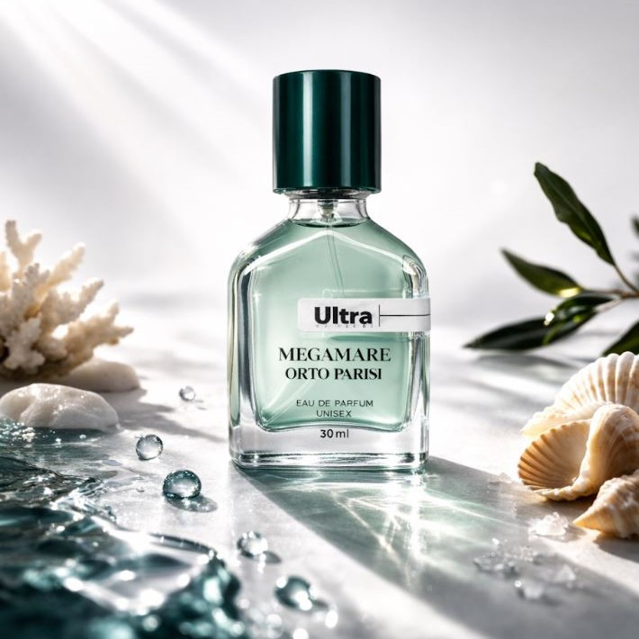 عطر جیبی اولترا ویرچوآل مدل Megamare Orto Parisi با رایحه خنک حجم 30 میلیلیتر