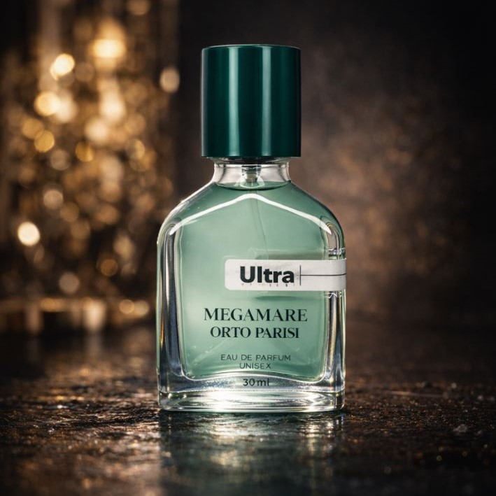 عطر جیبی اولترا ویرچوآل مدل Megamare Orto Parisi با رایحه خنک حجم 30 میلیلیتر
