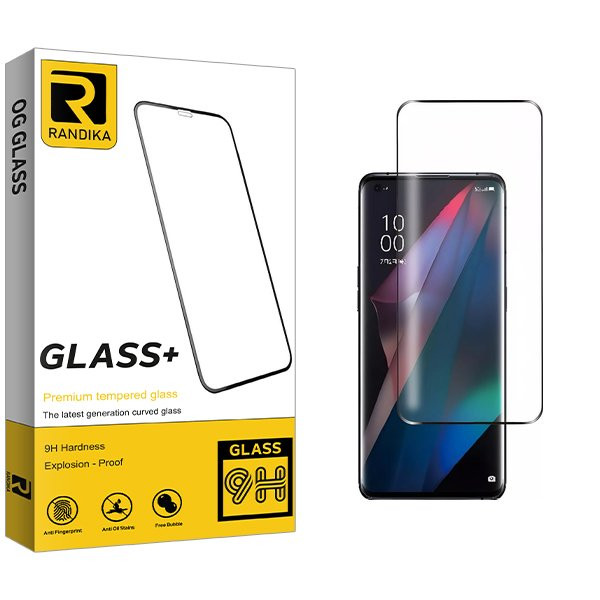 محافظ صفحه نمایش شیشه ای راندیکا مدل RK curve_nw مناسب برای گوشی موبایل اوپو Reno 10