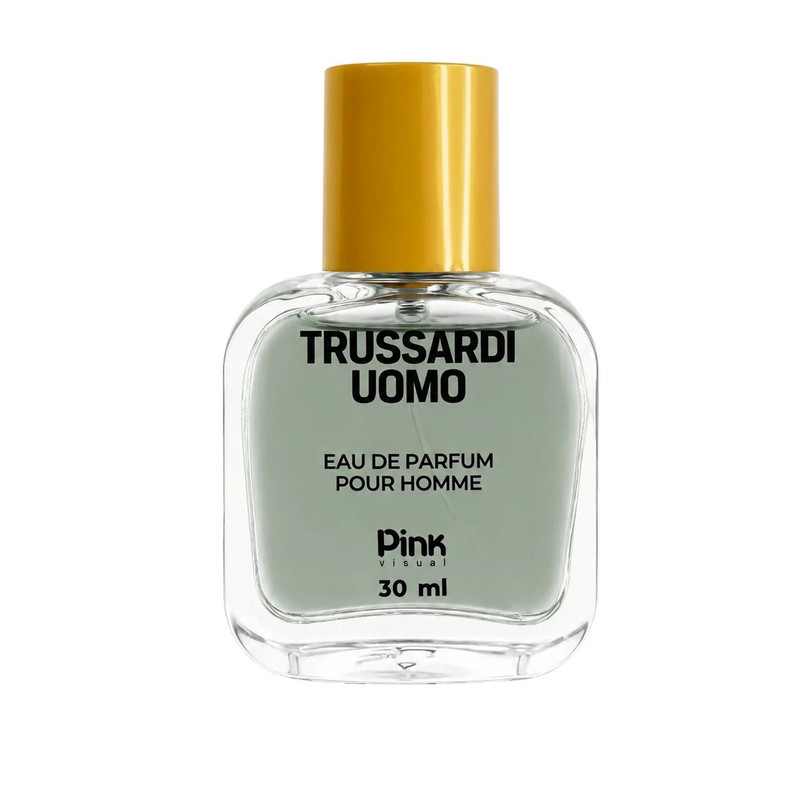 عطر جیبی مردانه پینک ویژوآل مدل Trussardi Uomo با رایحه تلخ حجم 30 میلی‌لیتر