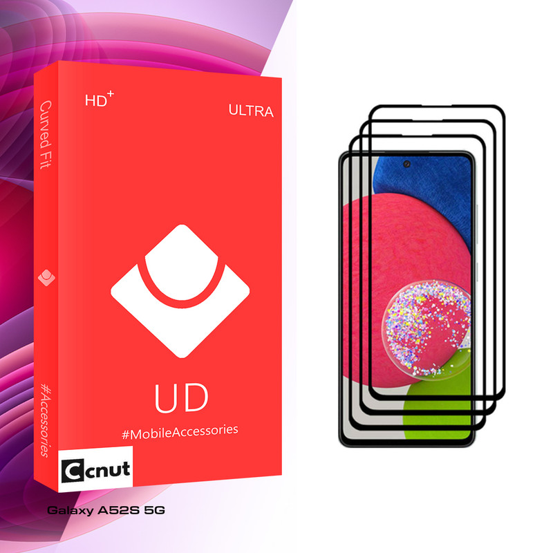 محافظ صفحه نمایش کوکونات مدل UD GLASS مناسب برای گوشی موبایل سامسونگ Galaxy A52S 5G بسته سه عددی