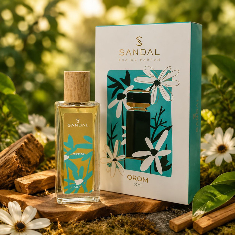 ادو پرفیوم مردانه صندل مدل Bvlgari Orom با رایحه گرم حجم 50 میلی لیتر