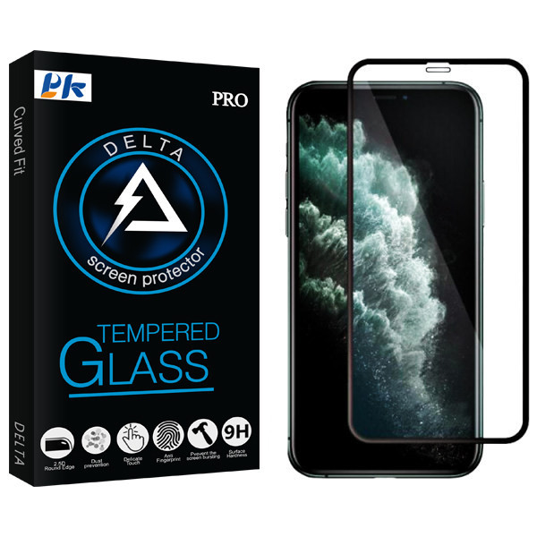 محافظ صفحه نمایش پی کی مدل Delta Glass مناسب برای گوشی موبایل اپل Iphone 11