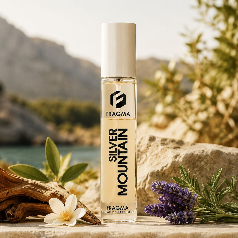 عطر جیبی فراگما مدل Mountain Silver با رایحه شیرین حجم 25 میلیلیتر