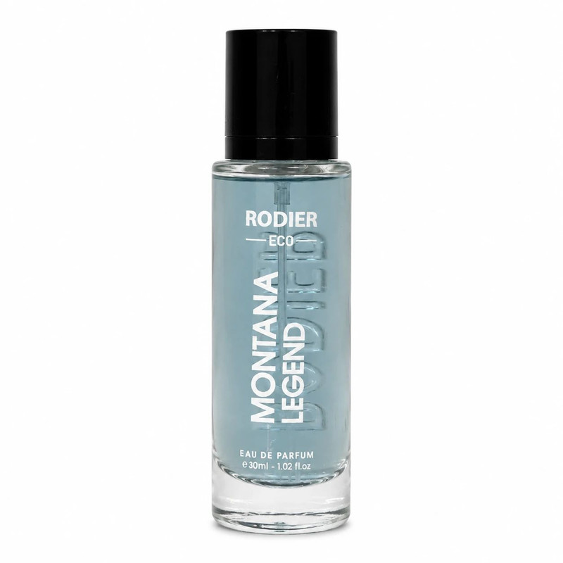 عطر جیبی مردانه رودیر مدل Montana Legend با رایحه معتدل و چوبی حجم 30 میلی‌لیتر