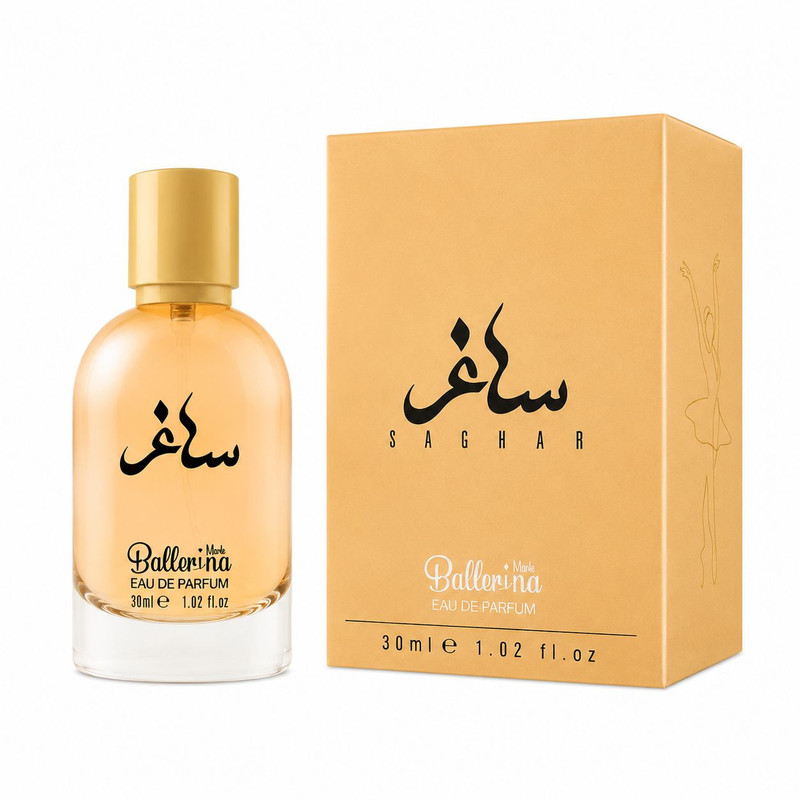 عطر جیبی زنانه بالرینا مدل Saghar با رایحه شیرین حجم 30 میلیلیتر