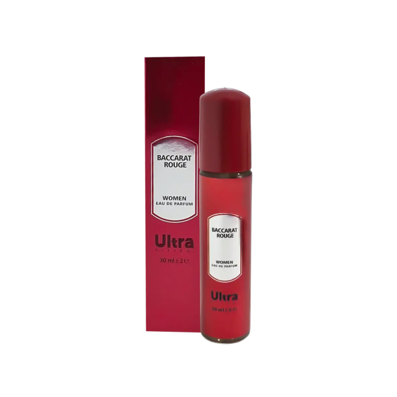 عطر جیبی زنانه اولترا ویرچوآل مدل Baccarat Rouge با رایحه گرم حجم 30 میلیلیتر