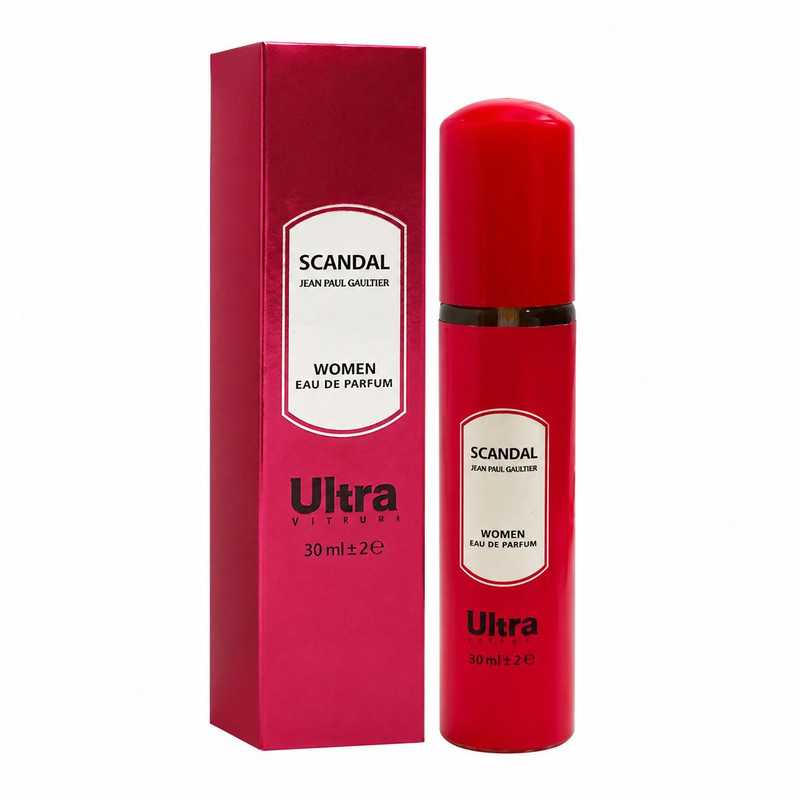 عطر جیبی زنانه اولترا ویرچوآل مدل Scandal با رایحه شیرین و گلی حجم 30 میلیلیتر