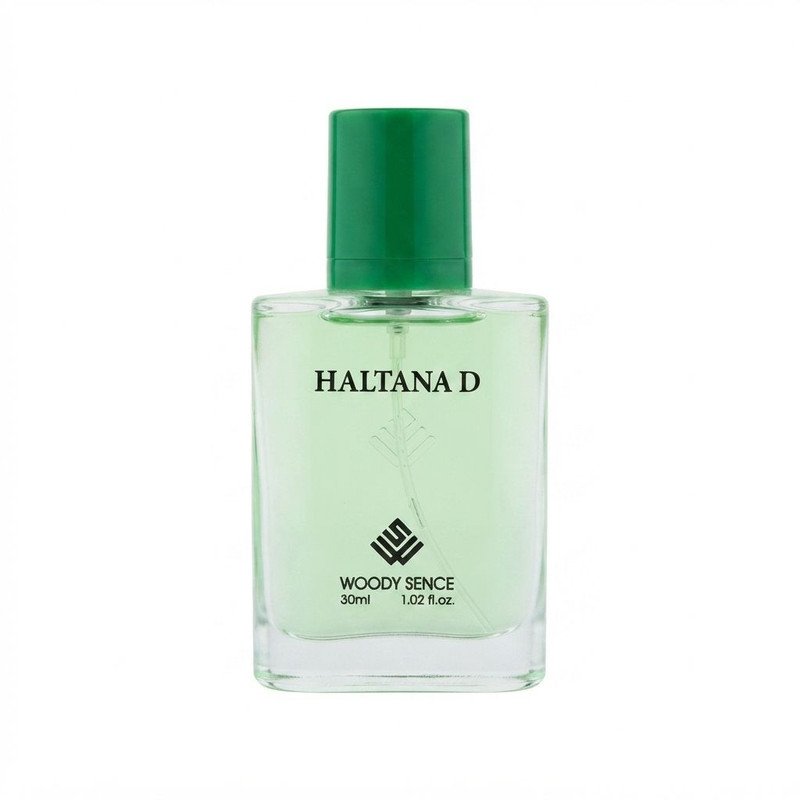 عطر جیبی مردانه وودی سنس مدل Haltana D با رایحه تند و چوبی حجم 30 میلیلیتر