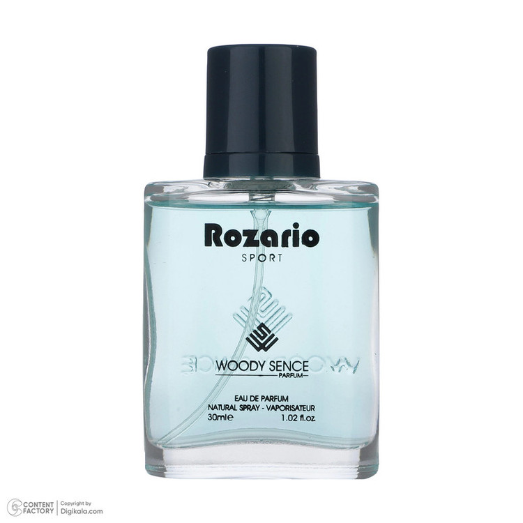 عطر جیبی مردانه وودی سنس مدل Rozario حجم 30 میلی لیتر