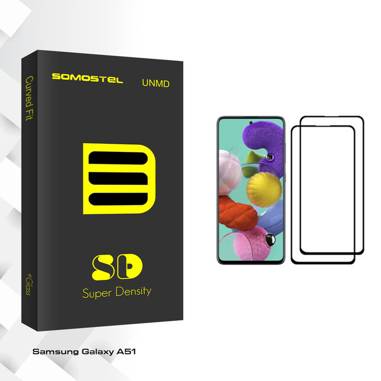 محافظ صفحه نمایش سوماستل مدل Sd Glass مناسب برای گوشی موبایل سامسونگ Galaxy A51 بسته دو عددی