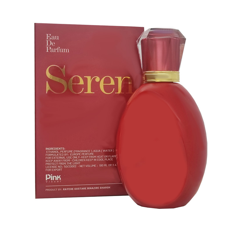 ادوپرفیوم زنانه پینک ویژوآل مدل Seren با رایحه خنک حجم 100 میلیلیتر