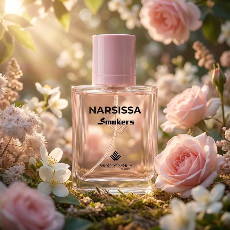 عطر جیبی زنانه وودی سنس مدل Narsissa Smokers با رایحه شیرین و گلی حجم 30 میلیلیتر