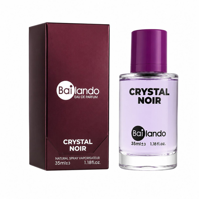 عطر جیبی زنانه بایلندو مدل Crystal Noir با رایحه گرم و تلخ حجم 35 میلیلیتر