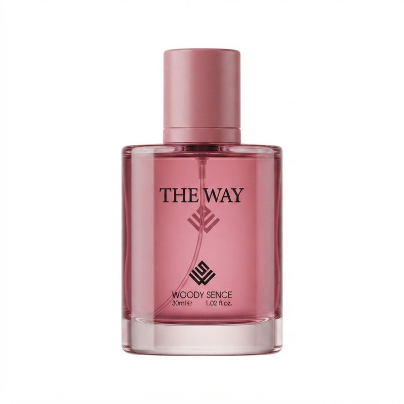 عطر جیبی زنانه وودی سنس مدل The Way با رایحه شیرین و گلی حجم 30 میلی‌لیتر