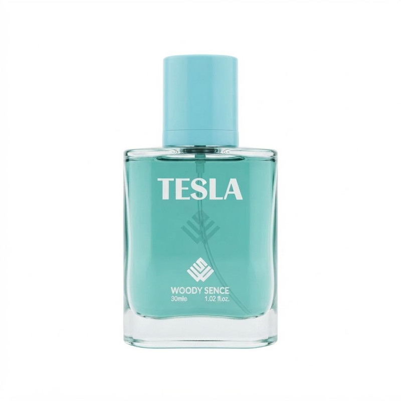 عطر جیبی وودی سنس مدل Tesla با رایحه شیرین و گلی حجم 30 میلیلیتر