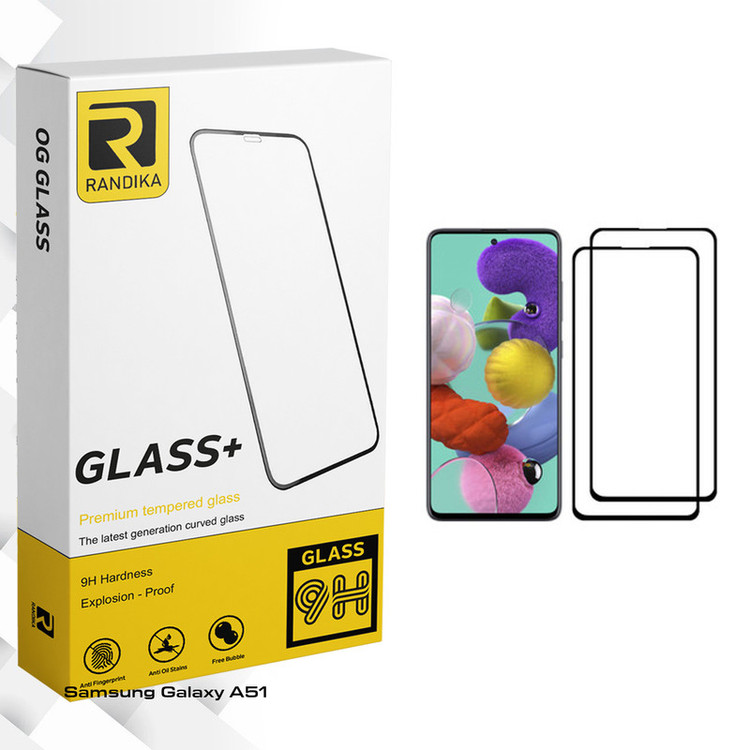 محافظ صفحه نمایش راندیکا مدل GLD مناسب برای گوشی موبایل سامسونگ Galaxy A51 بسته دو عددی