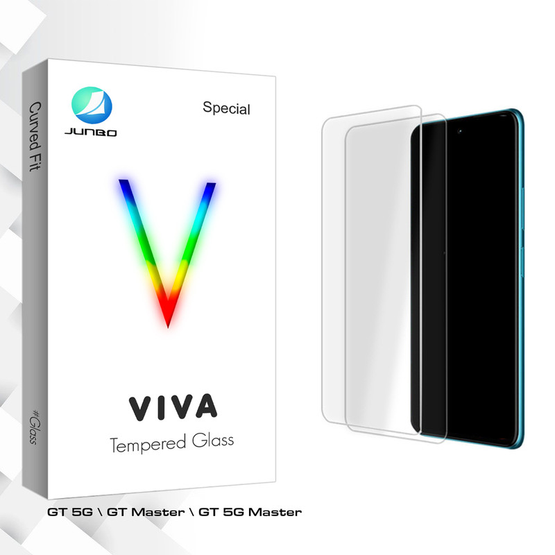محافظ صفحه نمایش شیشه ای جانبو مدل Viva Glass MIX مناسب برای گوشی موبایل ریلمی GT 5G / GT Master / GT 5G Master بسته دو عددی