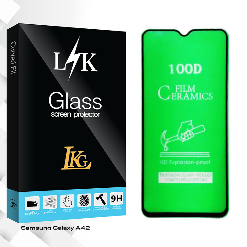 محافظ صفحه نمایش سرامیکی ال کا جی مدل LK Glass مناسب برای گوشی موبایل سامسونگ Galaxy A42