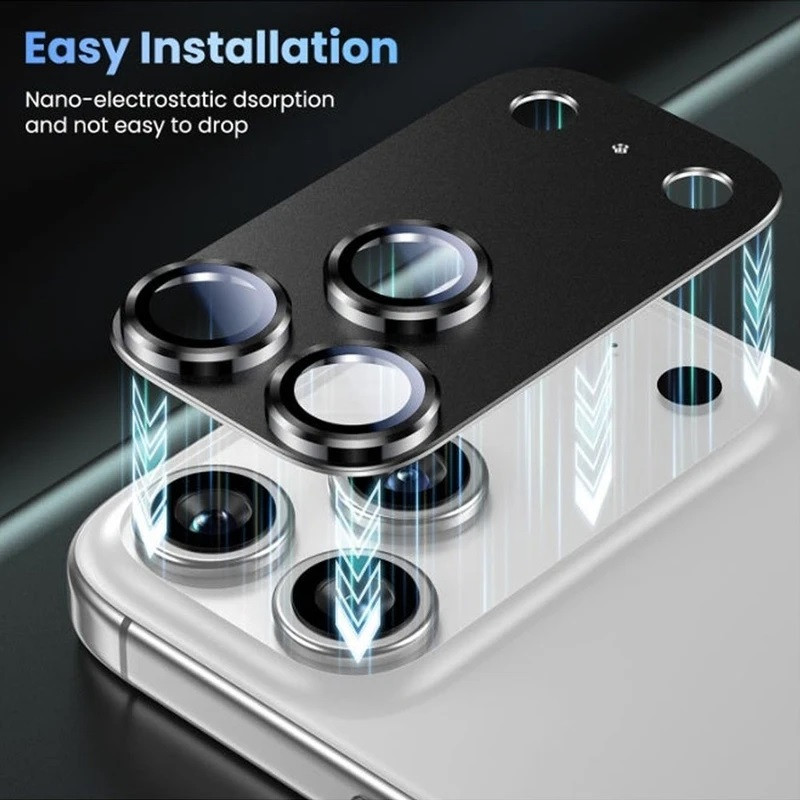 محافظ لنز دوربین فلزی ال کا جی مدل 3D LKK مناسب برای گوشی موبایل اپل iPhone 17 Pro Max