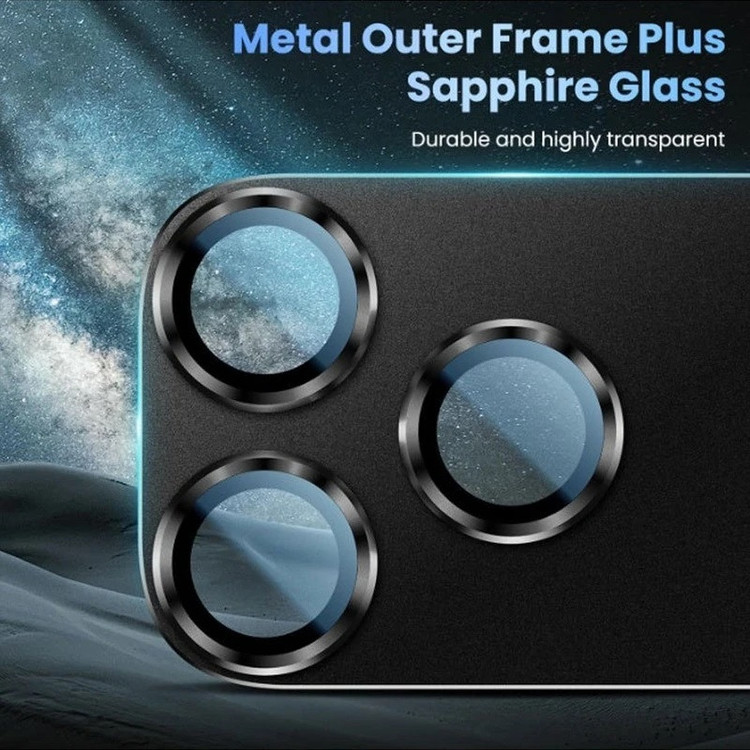 محافظ لنز دوربین فلزی ال کا جی مدل 3D LKK مناسب برای گوشی موبایل اپل iPhone 17 Pro Max