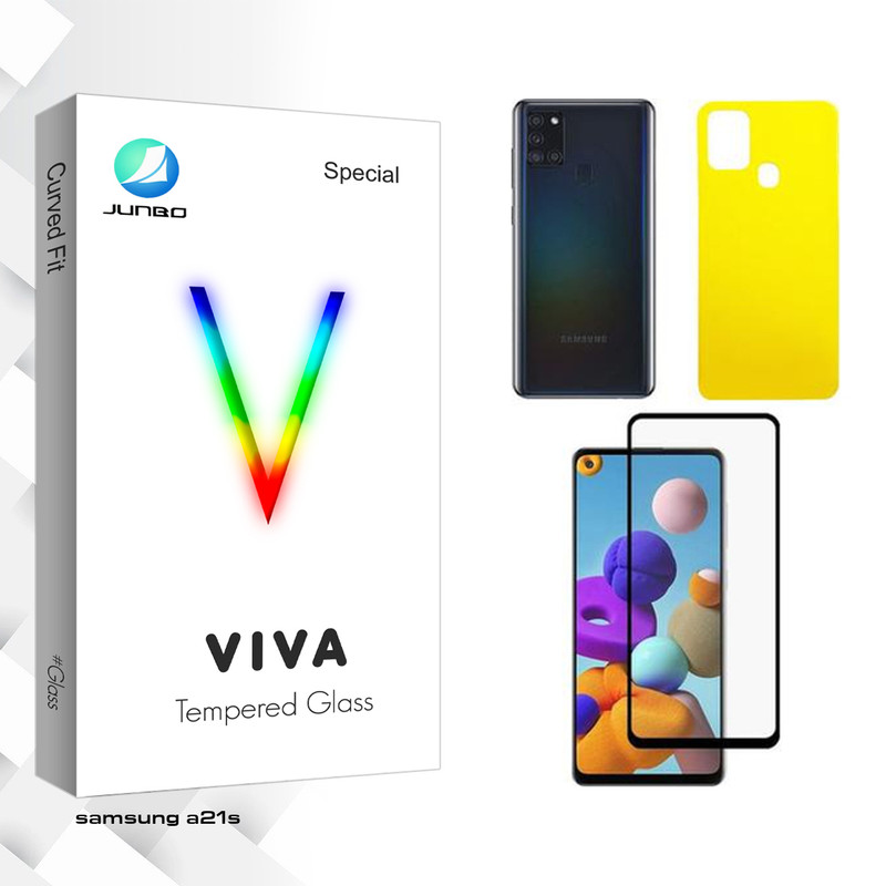 محافظ صفحه نمایش جانبو مدل Viva مناسب برای گوشی موبایل سامسونگ Galaxy A21/A21S به همراه محافظ پشت گوشی