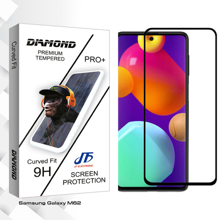 محافظ صفحه نمایش جی اف مدل Diamond glass مناسب برای گوشی موبایل سامسونگ Galaxy M62