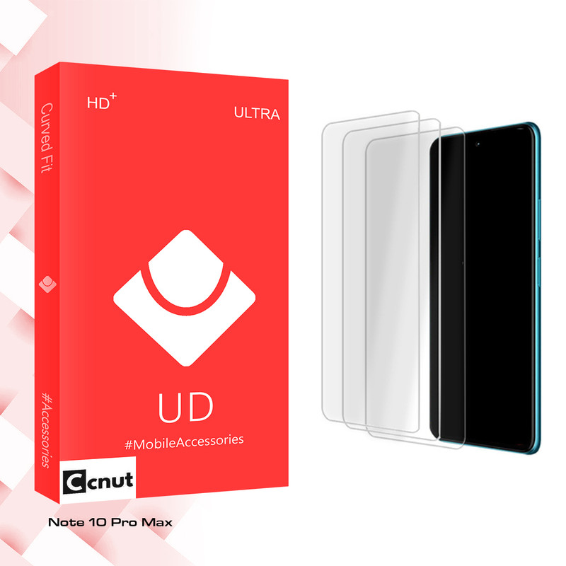 محافظ صفحه نمایش شیشه ای کوکونات مدل UD Ultra MIX3 مناسب برای گوشی موبایل شیائومی Note 10 Pro Max بسته سه عددی