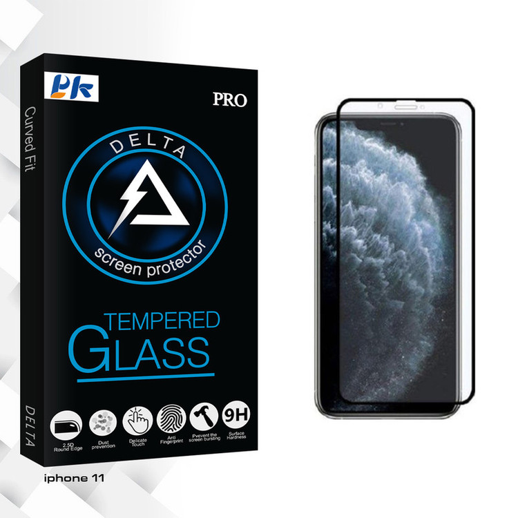 محافظ صفحه نمایش پی کی مدل Delta Glass مناسب برای گوشی موبایل اپل iphone 11