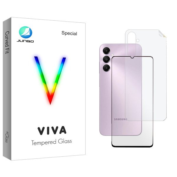 محافظ صفحه نمایش شیشه ای جانبو مدل Viva مناسب برای گوشی موبایل سامسونگ Galaxy A25 به همراه محافظ پشت گوشی